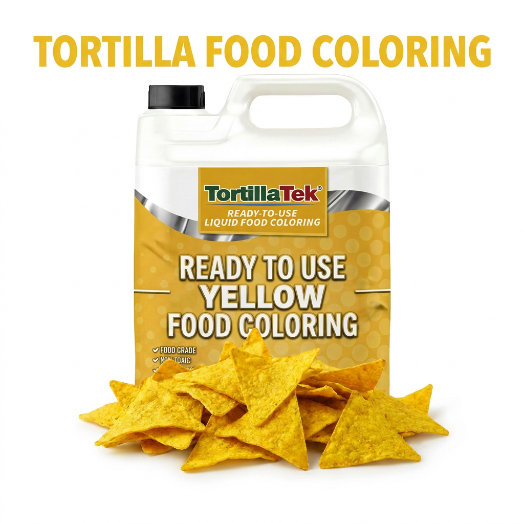 TortillaTek green food grade liquid color tortilla dye 5-gallon pail