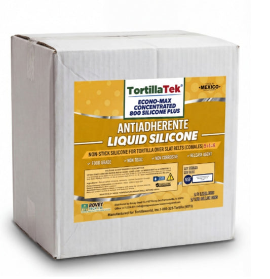 Econo-Max concentrated 800 silicone plus lubricant food safe silicone for tortilla press