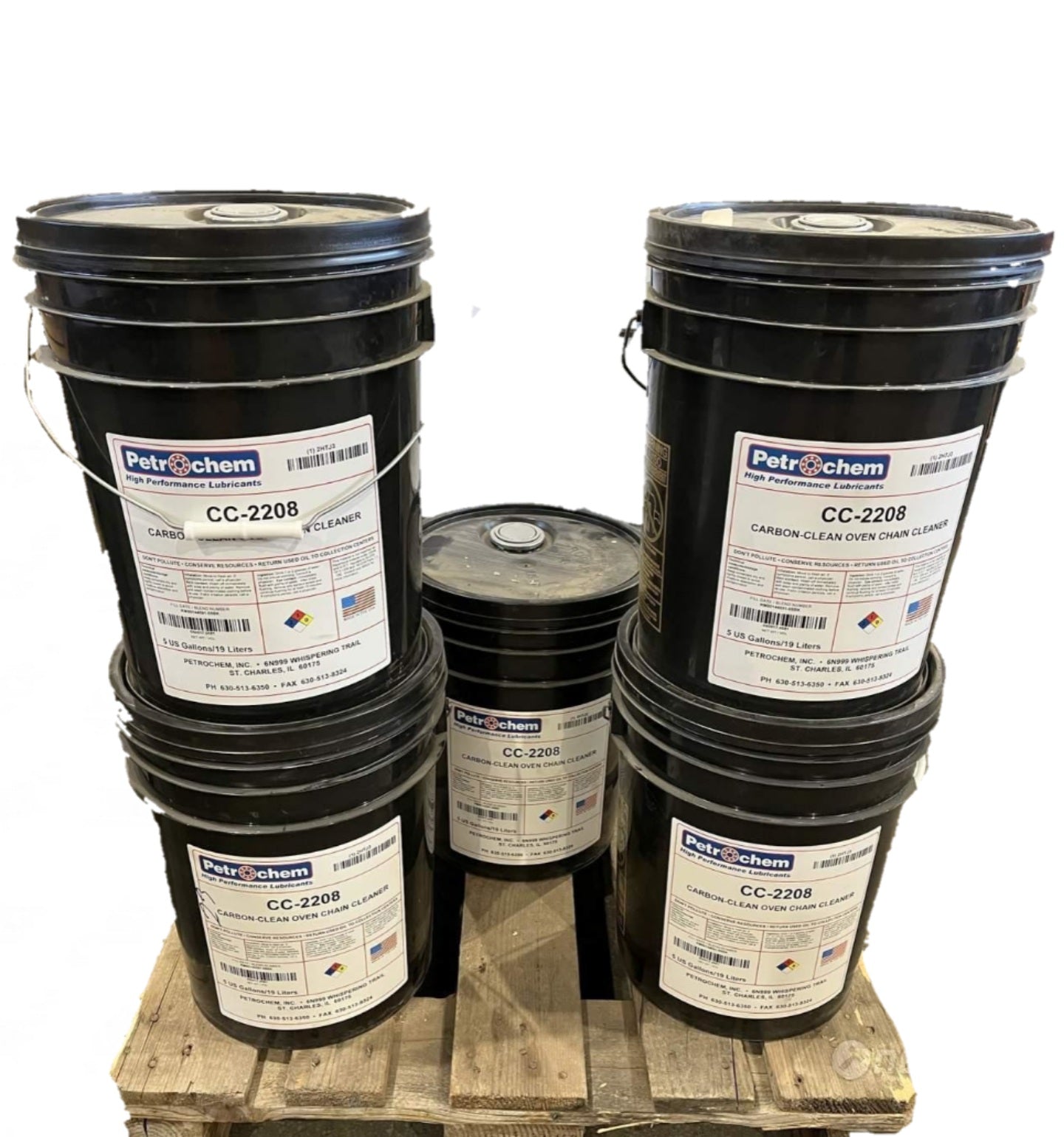 CC-2208 FG carbon clean oven slat belt chain cleaner/5 gallon pails