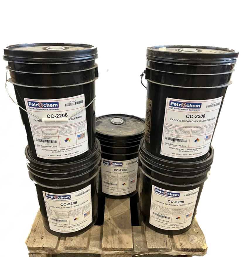 CC-2208 FG carbon clean oven slat belt chain cleaner/5 gallon pails