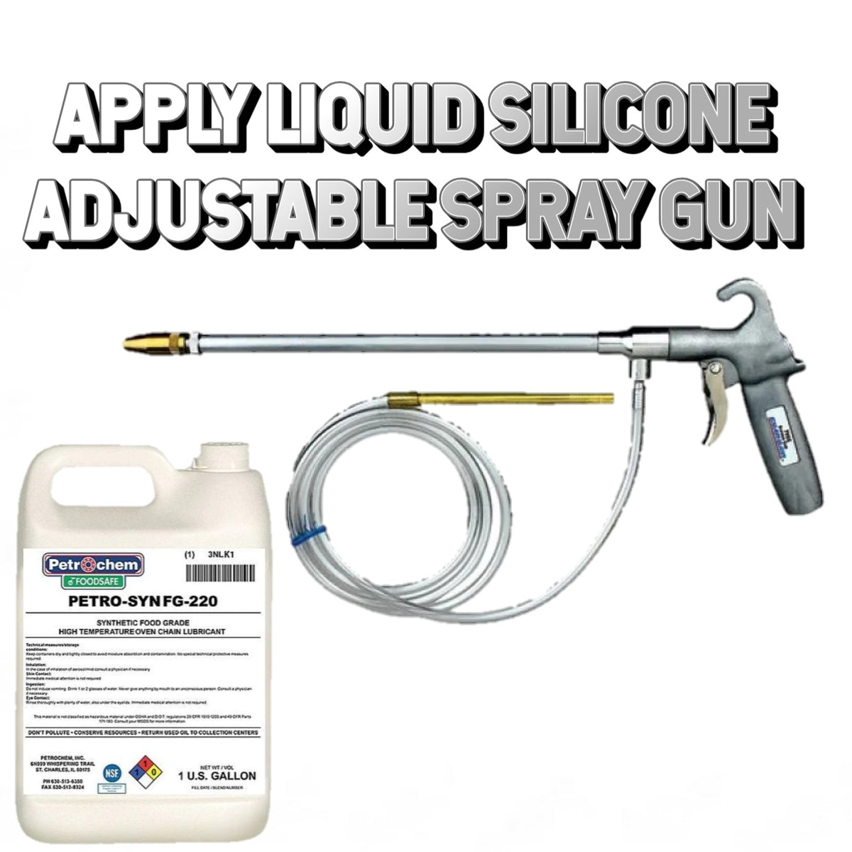 Apply Liquid Silicone with a New Adjustable Spray Gun