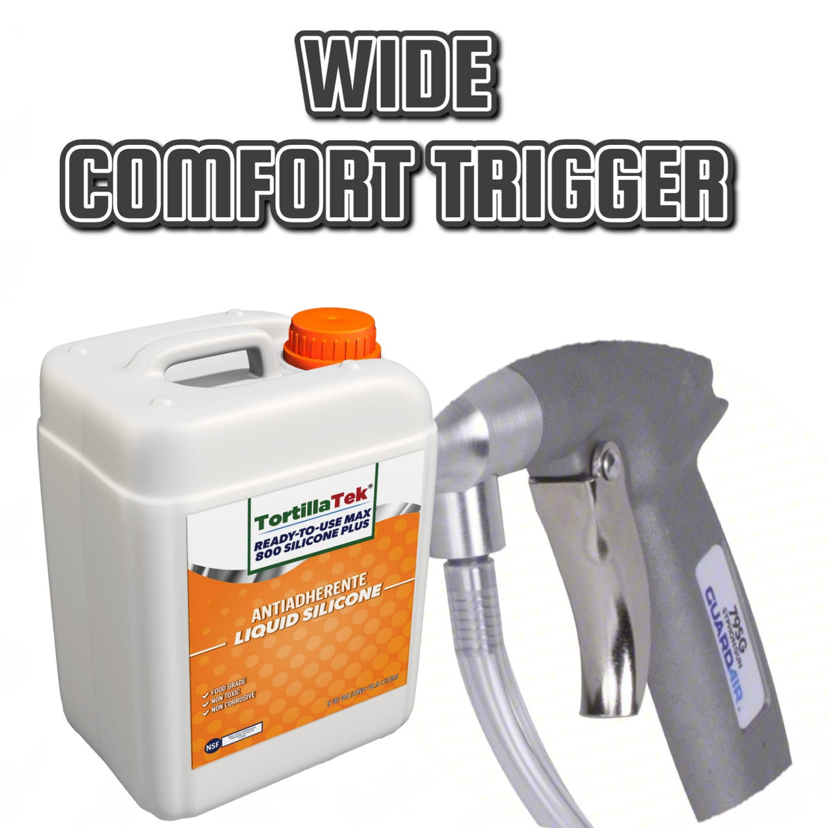 Apply Liquid Silicone with a New Adjustable Spray Gun