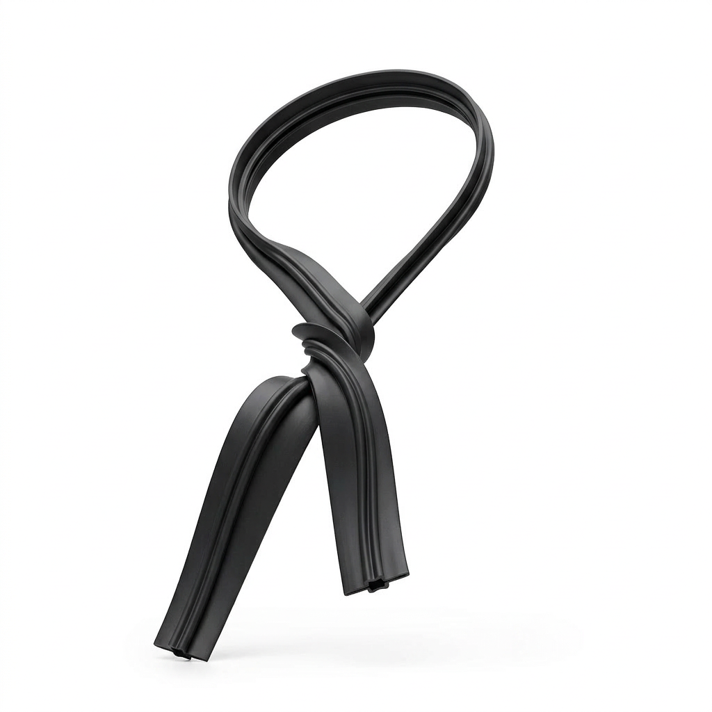 black twist tie spool close up showing tie material
