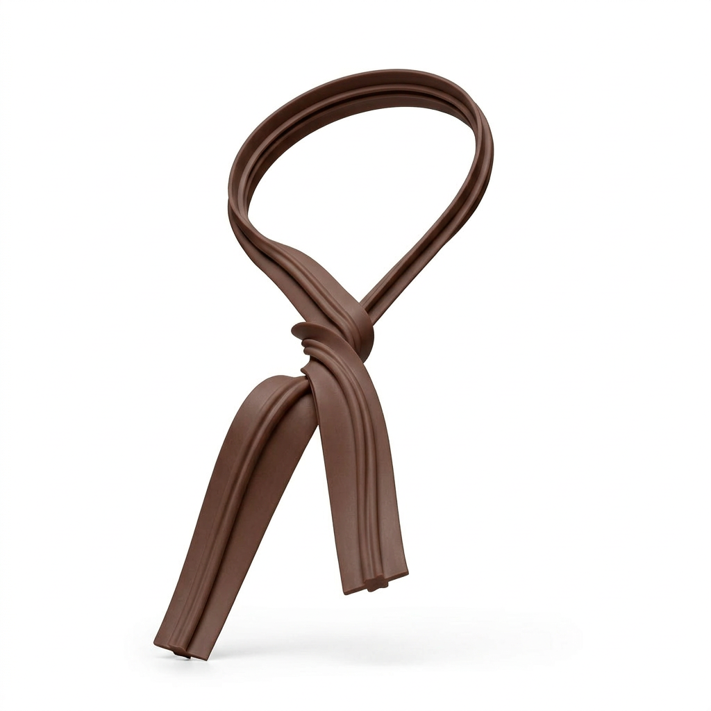 brown twist tie spool close up showing tie material