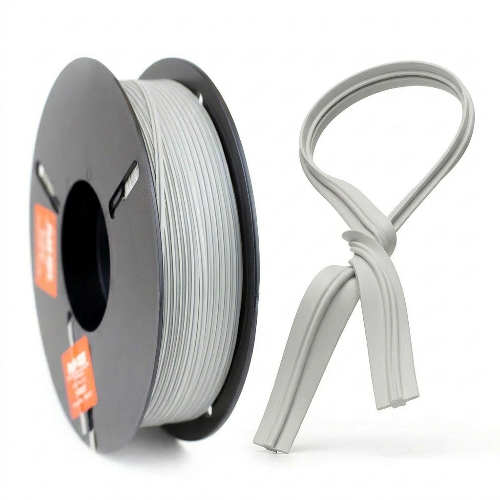 HDPLUS grey paper plastic twist tie spool for Tie-Matic machine