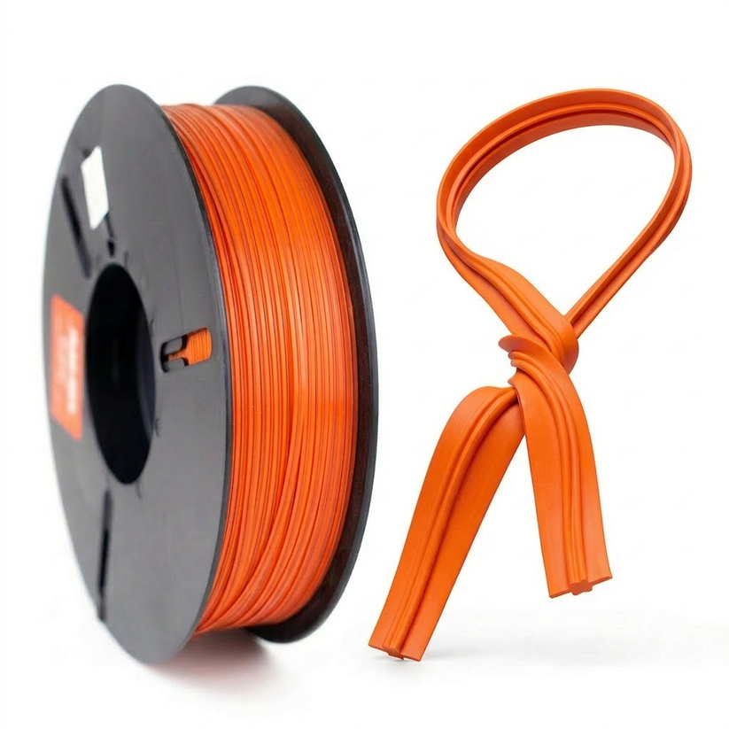 HDPLUS orange paper plastic twist tie spool for Tie-Matic machine