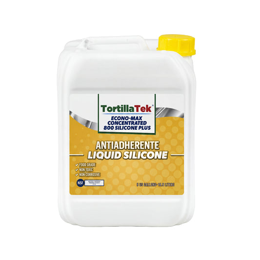 TortillaTek ECONO-MAX concentrated silicon plus for 5 gal/Antiadherente ECONO-MAX concentrado(18.9L)