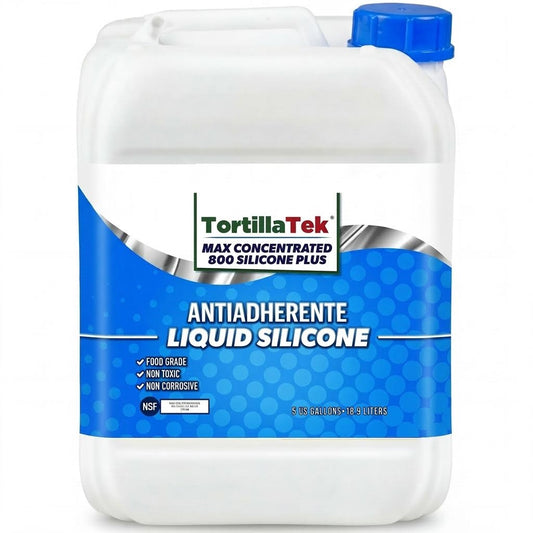 TortillaTek MAX 800 concentrated food safe silicone lubricant 5 gallon pail