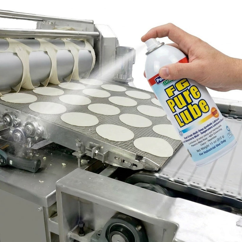 FG Pure Lube/Food Safe/NSF Registered (H1) high temp, synthetic spray lubricant