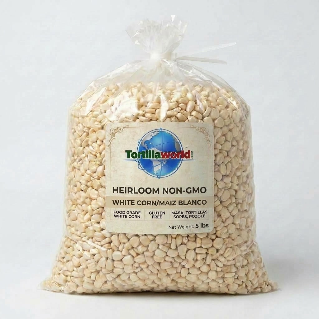 White NON-GMO Heirloom Dried Dent Corn