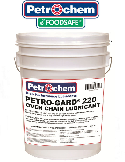 High temperature food grade synthetic chain lubricant 5 US gallon