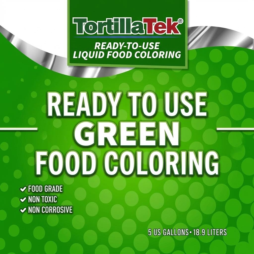 Premium Quality Tortilla Liquid Green (Food) Coloring/5 Gallon Pails
