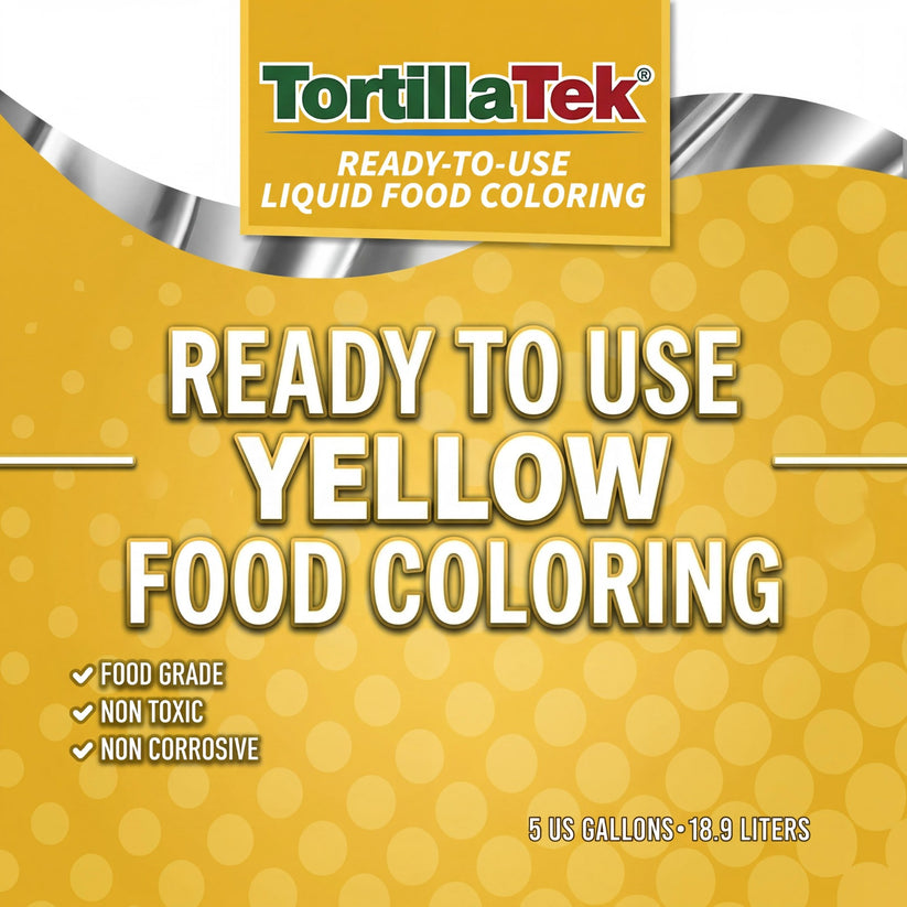 Premium Quality Tortilla Liquid Yellow (Food) Coloring/5 Gallon Pails