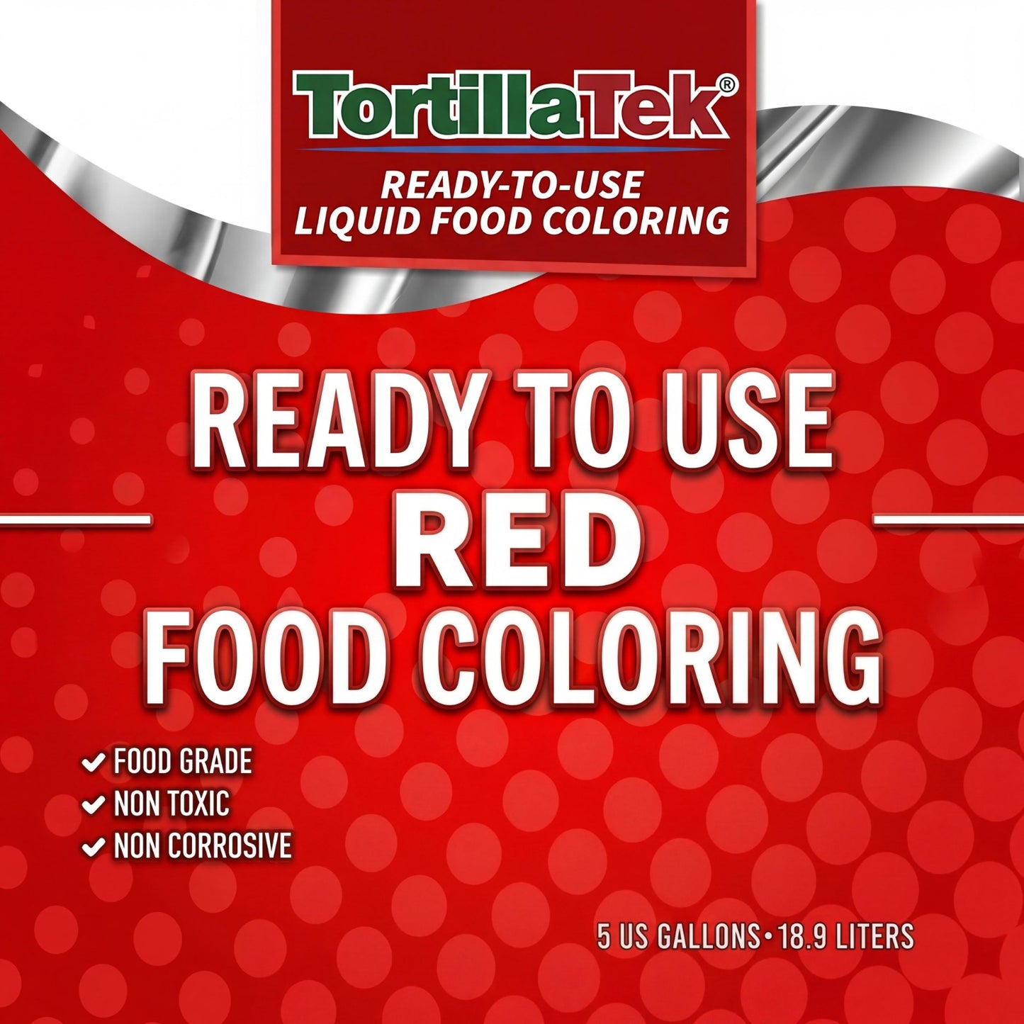Premium liquid red tortilla food coloring/5 US Gallon pails