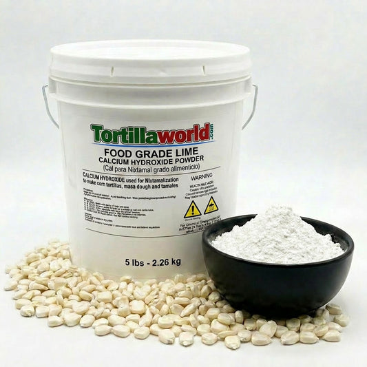 Food Grade calcium hydroxide powder/Cal-lime used for corn Nixtamalization (5 lb pail)