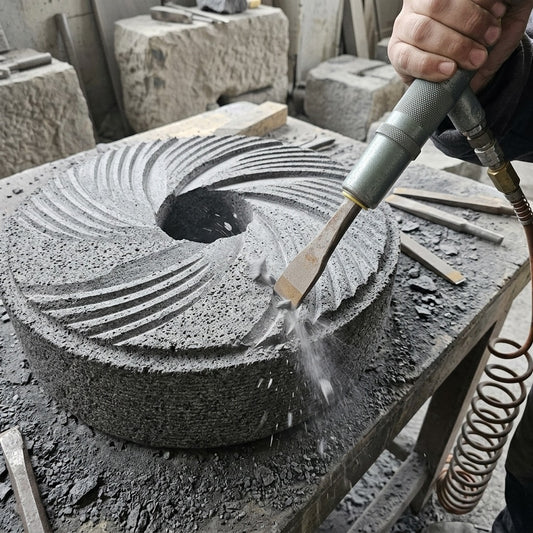 Professional volcanic lava stone, air hammer and chisel kits