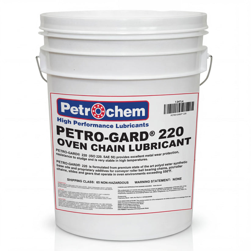 Petro-Gard 220 NSF H1 oven chain lubricant 5 gallon pail for tortilla ovens