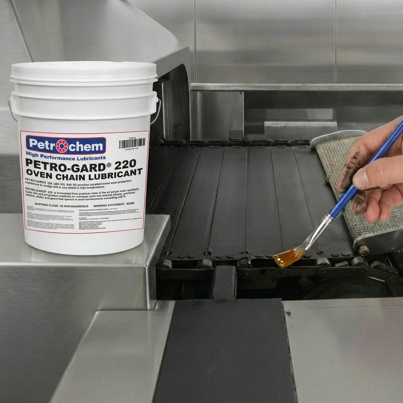 Petro-Gard FG 220/Food Safe/NSF Registered (H1) high temp, synthetic hot oven chain lubricant/1 Gallon jugs