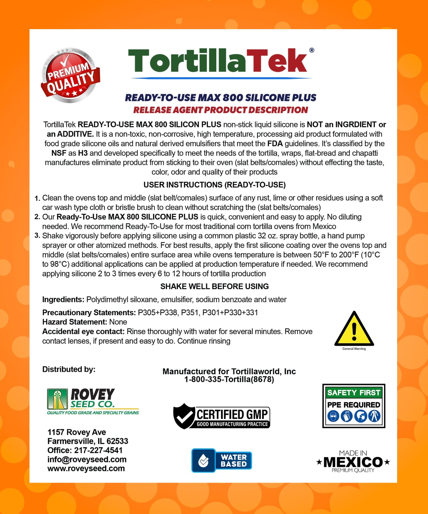 Ready-To-Use MAX 800 silicone plus 1