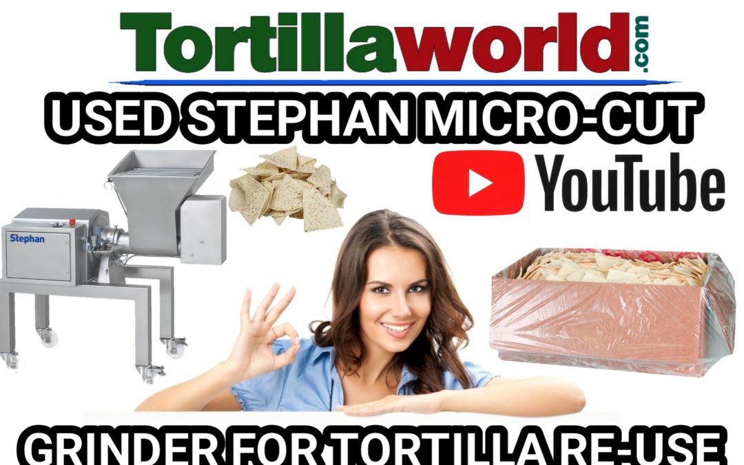 Used Stephan micro-cut tortilla re-use grinder for sale