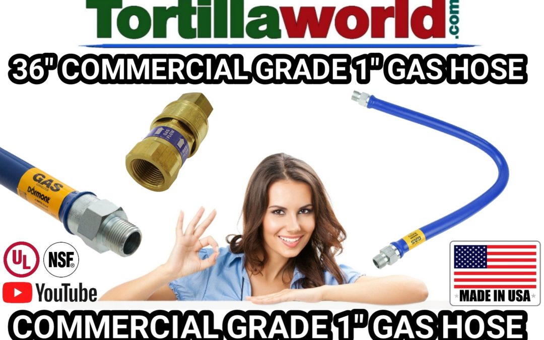 36″ commercial grade 1″ gas hose for sale