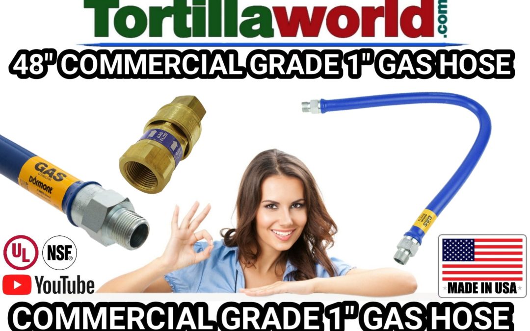 48″ commercial grade 1″ gas hose for sale