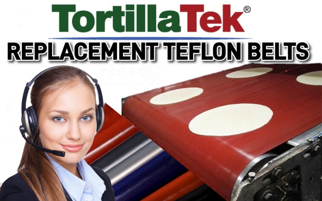 Replacement flour tortilla teflon belts for sale