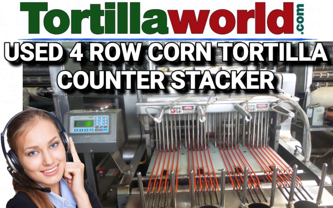 Used Arr-Tech corn tortilla 4 row counter stacker for sale