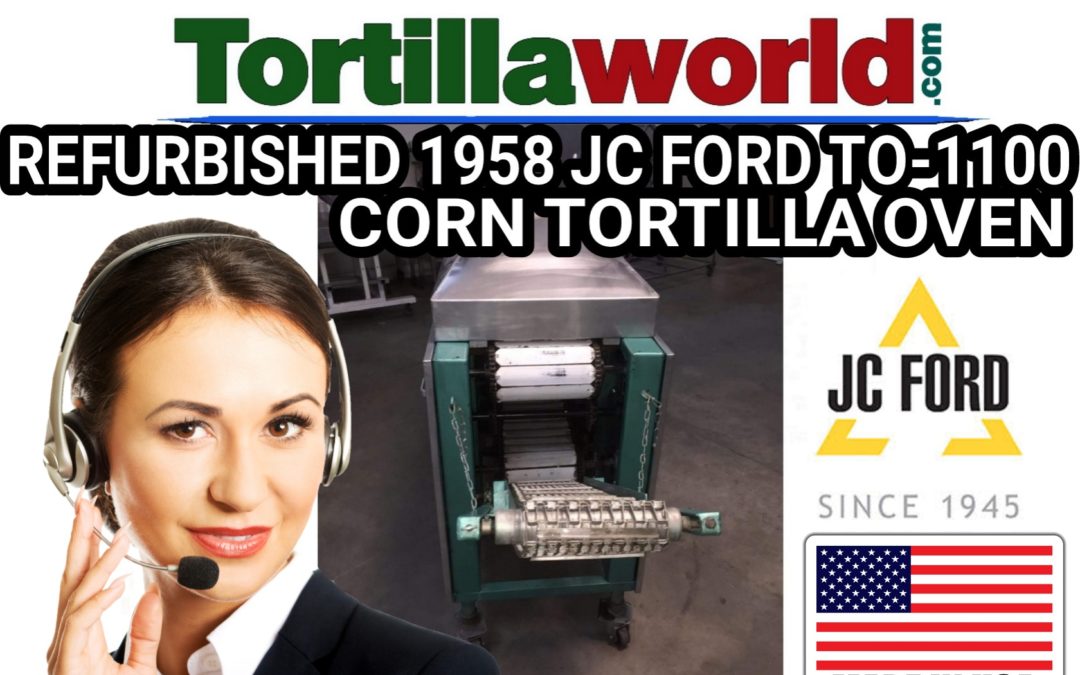 Refurbished 1958 JC Ford TO-1100 corn tortilla oven for sale